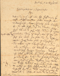 Brief CPE Bachs, Foto: Sammlung Bach-Archiv Leipzig